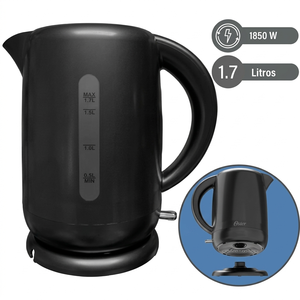 Hervidor de Plástico 1.7L Oster BVSTKT3101 – Negro - Imagen 3