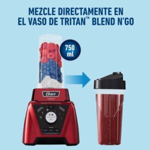 Licuadora Xpert Series roja con un vaso Blend N Go – Oster BLST3B RPG 053 - Imagen 4