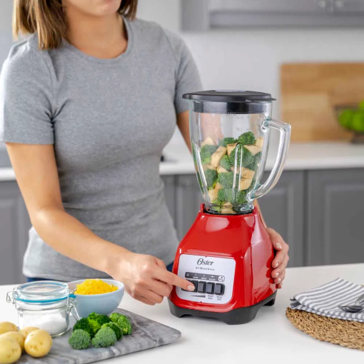 Licuadora Oster de 1.5L con 550 watts – Rojo Kaliman BLSTKAG RPB 053 - Imagen 2
