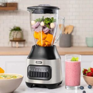Licuadora Oster® con vaso de vidrio y 6 velocidades más pulso BLSTPEG NPB - Imagen 4