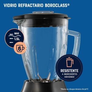 Licuadora Oster® con vaso de vidrio y 6 velocidades más pulso BLSTPEG NPB - Imagen 6