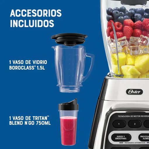 Licuadora Oster® Reversible 1.5L BLSTPYG1311NBG Silver - Imagen 5