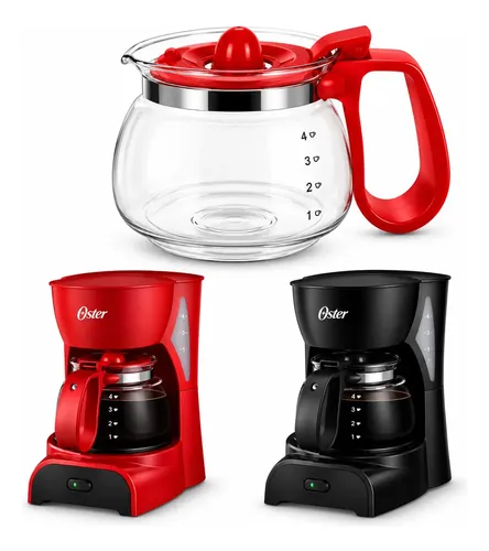 Jarra 4 tazas color rojo para cafetera Oster bvstdcdr5b