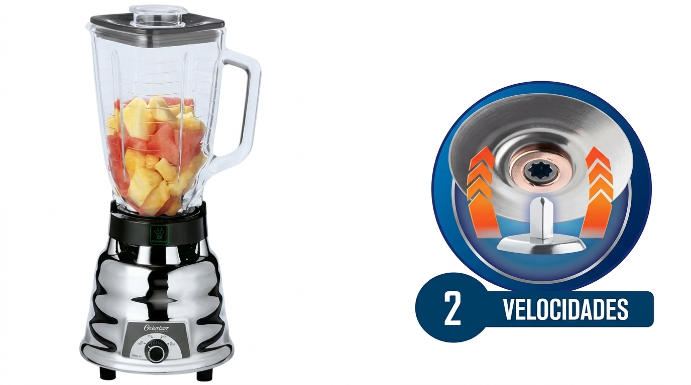 Licuadora Oster 1.25L de 2 Velocidades 250-22