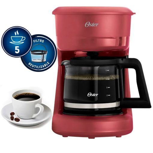 Cafetera Oster 5tz de filtro reutilizable Roja – BVSTDCS51R 053 - Imagen 3