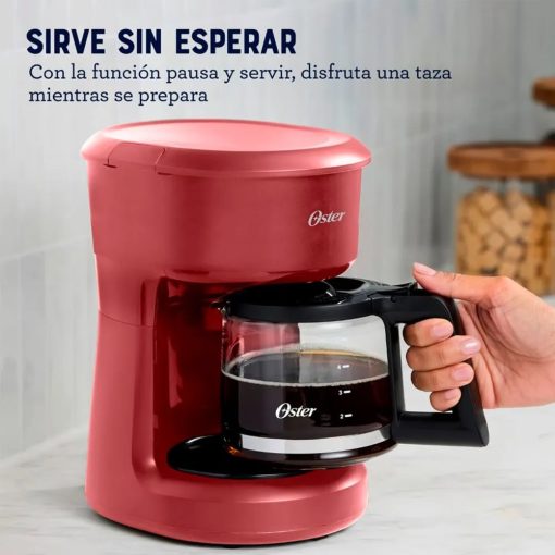 Cafetera Oster 5tz de filtro reutilizable Roja – BVSTDCS51R 053 - Imagen 5