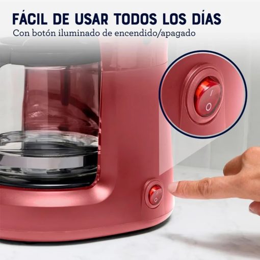 Cafetera Oster 5tz de filtro reutilizable Roja – BVSTDCS51R 053 - Imagen 4